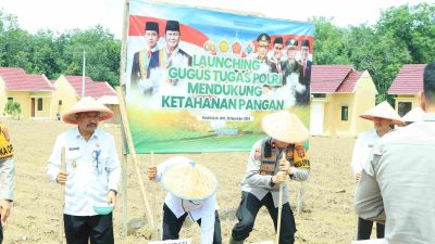 Polres Tulang Bawang Barat Launching Gugus Tugas Polri Mendukung Ketahanan Pangan