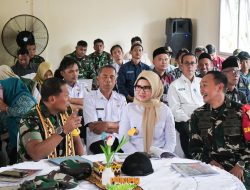 Bupati Nanda Dampingi Wasev Panglima TNI Tinjau TMMD Ke-127 Kodim 0421/Lampung Selatan