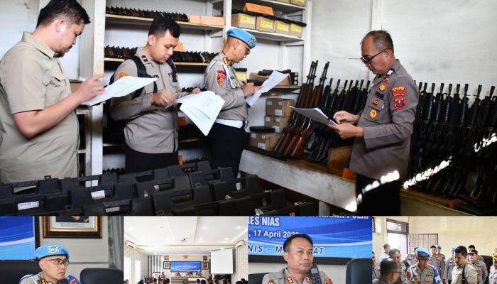 Div Propam Polri Periksa Senpi Organik di Polres Nias, Hasilnya Lengkap dan Sesuai Prosedur