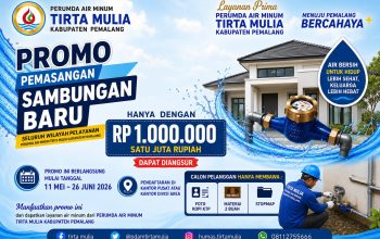 Perumda Tirta Mulia Pemalang Buka Promo Sambungan Air Rp1 Juta