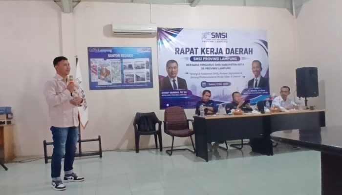 Ketua SMSI Pesisir Barat Soroti Ketimpangan Dukungan Pemda terhadap Insan Pers di Rakerda SMSI Lampung