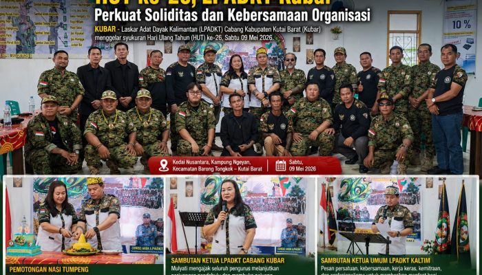 HUT ke-26, LPADKT Kubar Perkuat Soliditas dan Kebersamaan Organisasi