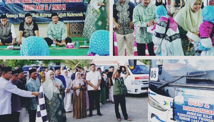 Wakil Bupati Pringsewu Lepas Jamaah Calon Haji Kloter 31