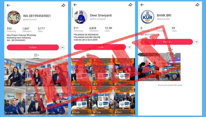Masyarakat Wajib Waspada Modus Penipuan, BRI Region 5 Bandar Lampung Tegaskan Pengajuan KUR Tidak Ditawarkan Secara Online