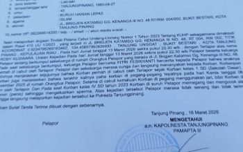 Oknum Institusi Navigasi Tanjungpinang Diduga Cabuli Anak Bawah Umur, Pelaku Masih Berkeliaran Bebas