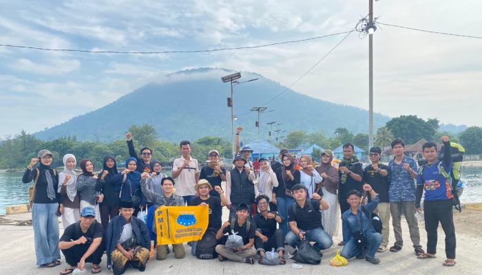 PKC PMII Lampung Gelar Movement Gathering dan Bakti Sosial di Desa Tejang Pulai Sebesi, Angkat Nilai Tri Hablum