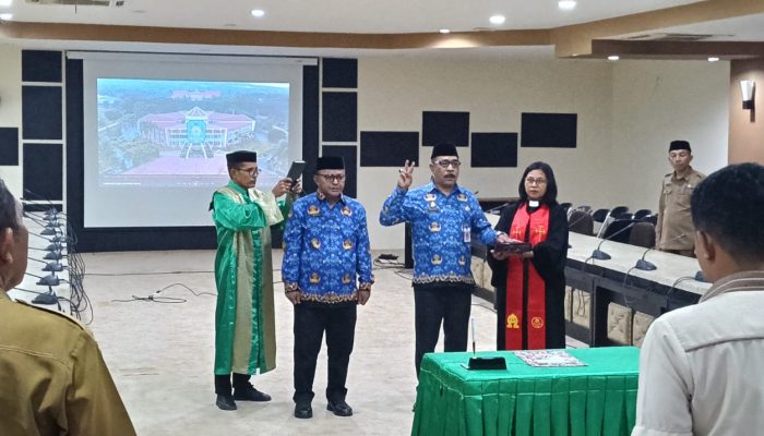 Sekda Lantik Dua Pejabat Struktural Pemda Halut