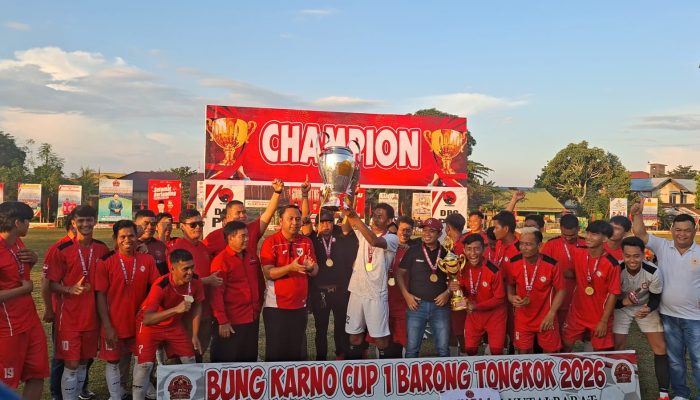 Bung Karno Cup I di Kubar Resmi Ditutup, Edwin: Bung Karno Milik Seluruh Rakyat Indonesia