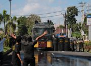Personel Polres Halut Laksanakan Simulasi Penanganan Aksi Unjuk Rasa