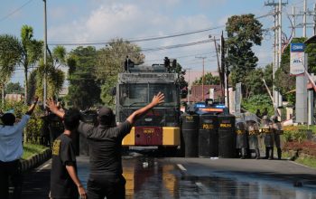 Personel Polres Halut Laksanakan Simulasi Penanganan Aksi Unjuk Rasa