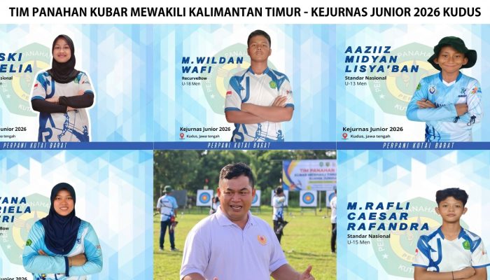 Lima Atlet Panahan Kutai Barat Lolos Seleksi Kejurnas Junior 2026, KONI Beri Apresiasi