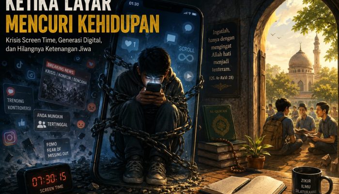 Ketika Layar Mencuri Kehidupan: Krisis Screen Time, Generasi Digital, dan Hilangnya Ketenangan Jiwa