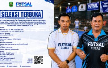 Seleksi Terbuka Atlet Futsal Porprov 2026 Digelar Awal Juli, AFI Kubar Bidik Target Emas