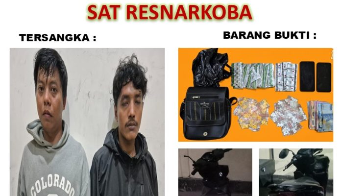 Satresnarkoba Polres Pemalang Ungkap Peredaran Obat Keras Ilegal, Amankan 1.219 Butir Pil dan Dua Terduga Pelaku