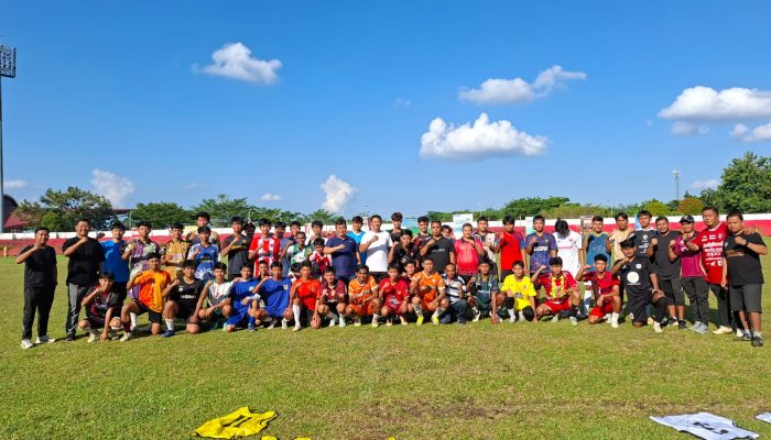 Seleksi Tim Sepak Bola Porprov Kubar Masuk Tahap Akhir, 45 Pemain Berebut Tempat di Skuad Inti