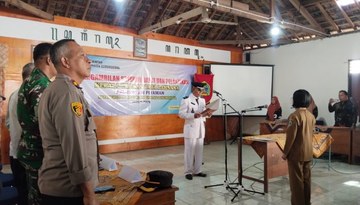 Pemerintah Kalurahan Piyaman Lantik Christina Anita Jadi Kaur Tata Laksana