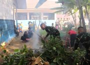 SERDA Bobby Pimpin Karya Bakti di SDN 2 Pasar Panas, 15 Personil Diturunkan