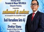 Budi Harsudiono Seto Aji Resmi Pimpin Perumda Air Minum Tirta Mulia Pemalang