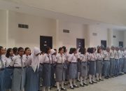 Calon Paskibraka Halmahera Utara Mengikuti Registrasi Sekaligus Upacara Penyambutan Yang Dilaksanakan Panitia