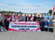 Tim Voli Pantai Putra Mahakam Bisnis Bersaudara Juara Piala HUT ke-81 RI di Muara Benangaq Kubar