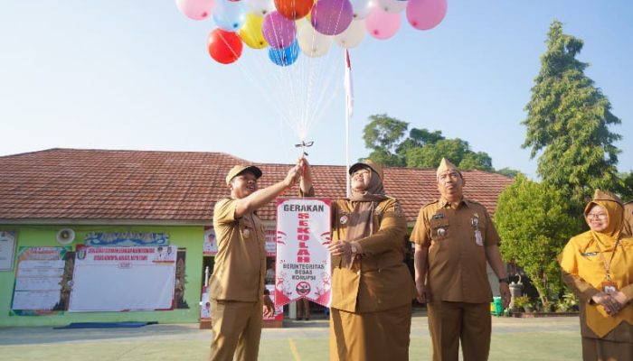 Bupati Pringsewu Canangkan Gerakan Sekolah Berintegritas Bebas KKN
