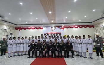 Bupati Kukuhkan Paskibraka Kabupaten Halut