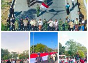 Warga Insana Utara Kirab Bendera Merah Putih 81 Meter Meriahkan HUT RI ke-81