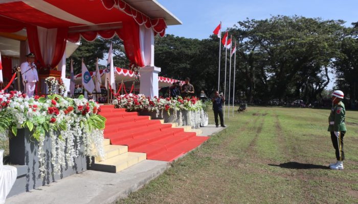 Bupati Halmahera Utara Jadi Inspektur Upacara di HUT RI ke-81