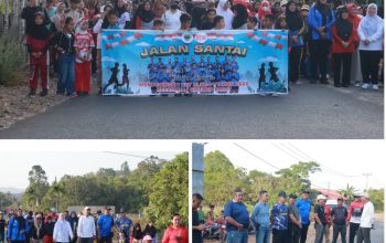 Uspika Singkep Barat Kompak Ikuti Jalan Santai Bersama Wakil Bupati Lingga