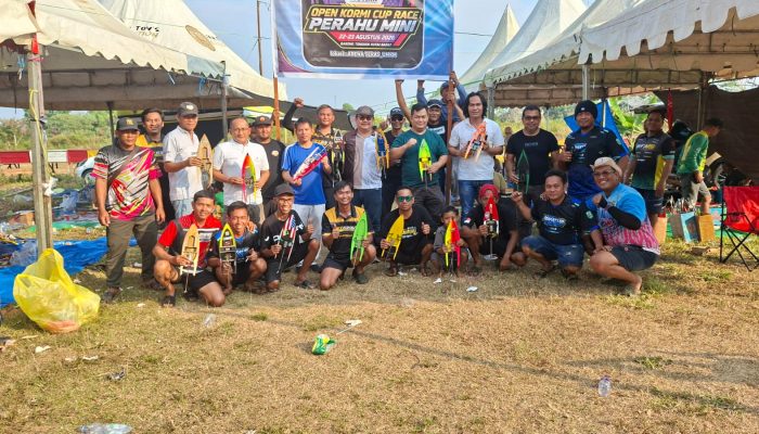 KORMI Cup Race Perahu Mini Sukses Digelar, 20 Tim Adu Mekanik