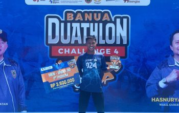 Prada M. Zukron  Toreh Prestasi di  Event Banua Duathlon Challenge 4 Tahun 2026