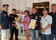 HUT RI ke-81, DPC AWPI Barsel Silaturahmi ke Kediaman Keluarga Veteran