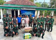 Peringati HUT Ke-14, Skadron 12/AJY Bantu Pembangunan Bagi Warga Kurang Mampu Di Way Tuba