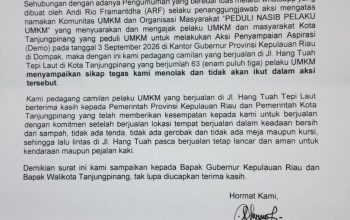 Jelang Aksi 3 September di Kantor Gubernur, 63 UMKM Tepi Laut Nyatakan Tolak, Tokoh Melayu: Jangan Terprovokasi Oknum