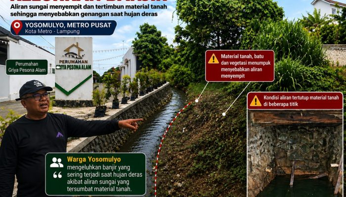 Warga Yosomulyo Keluhkan Penyempitan DAS di Kawasan Perumahan Griya Pesona
