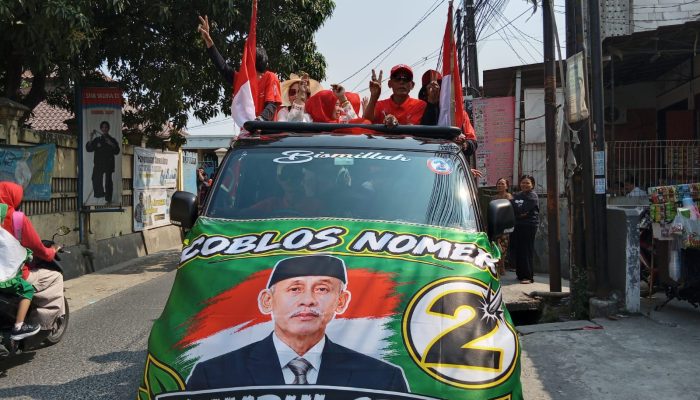 Lautan Massa Kawal Kampanye Calon Kepala Desa Jejalen Jaya Kumpul Zebra