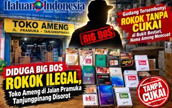 Diduga Big Bos Rokok Ilegal, Toko Ameng di Jalan Pramuka Tanjungpinang Disorot