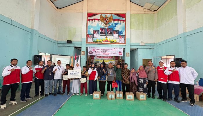 Peringati HUT PMI ke-81 dan PSHT ke-104, YBM BRILiaN Salurkan 20 Paket Pendidikan di Pringsewu