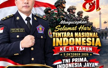 Ketum DPP AWPI Hengki Ahmat Jazuli Ucapkan Selamat HUT TNI ke-81