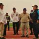 Agustiar Sabran berbincang dengan Kepala Dinas PUPR Juni Gultom dan Kepala Dishut Agustan Saining di Pangkalan Bun