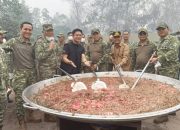Dapur Merah Putih Bersama Gubernur Kalteng dan Pangdam XXII/TB, Sungguhkan Menu Bergizi