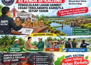 Karhutla Harus Dicegah dari Akarnya, AWPI Kalteng Dorong Pengelolaan Air di Lahan Gambut